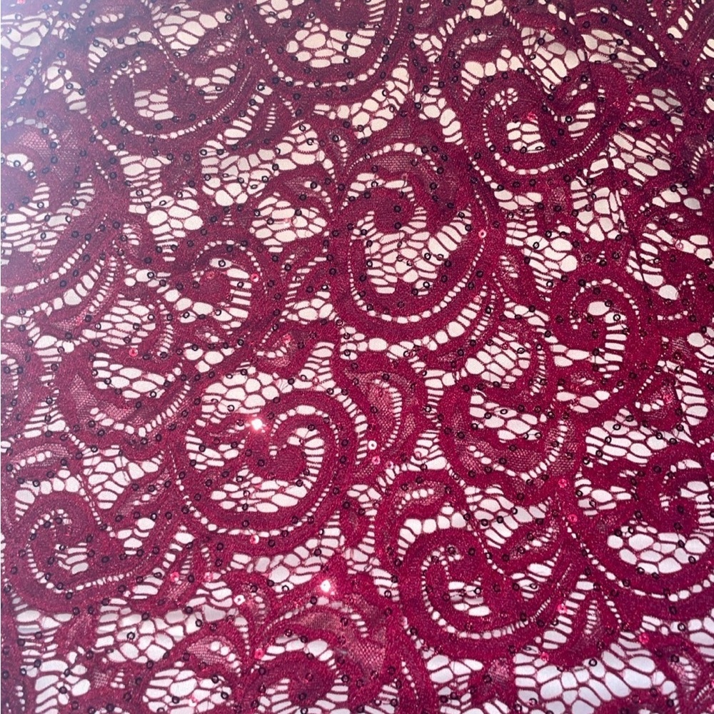 Red sparkly dress